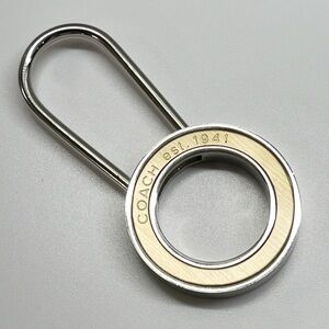 Coach Vintage Pinch Lock Locket Key Fob Purse Charm EUC